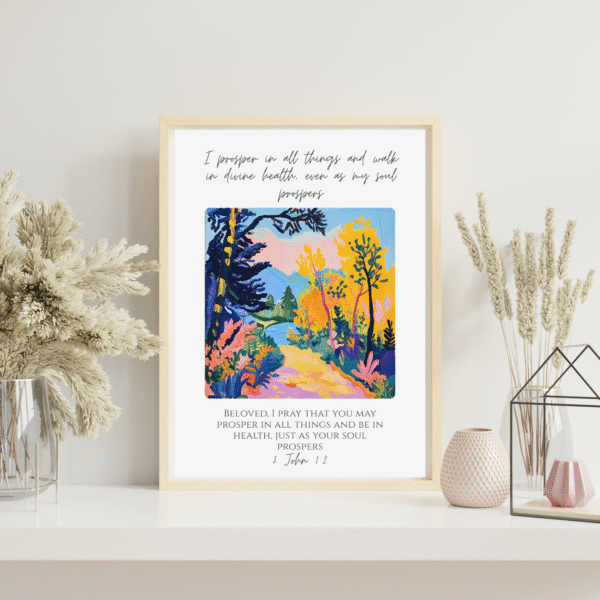 Christian Affirmations Cards, Scriptures Printable Wall Art, Variety Set Oil Painting Inspired Matisse Prints Poster Colorful Digital Download - Image 3