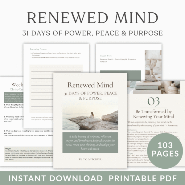 Renewed Mind 31 Days of Power Peace and Purpose Includes Breathwork